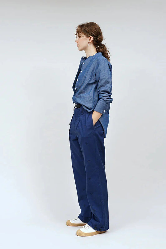 ◯ Nigel Cabourn woman - DRESS SHIRT DUNGAREE - INDIGO -