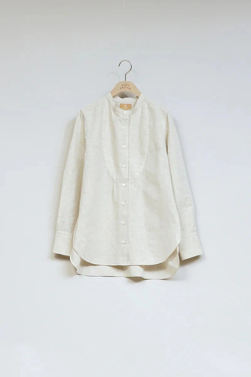 ◯ Nigel Cabourn woman - DRESS SHIRT DUNGAREE - IVORY -