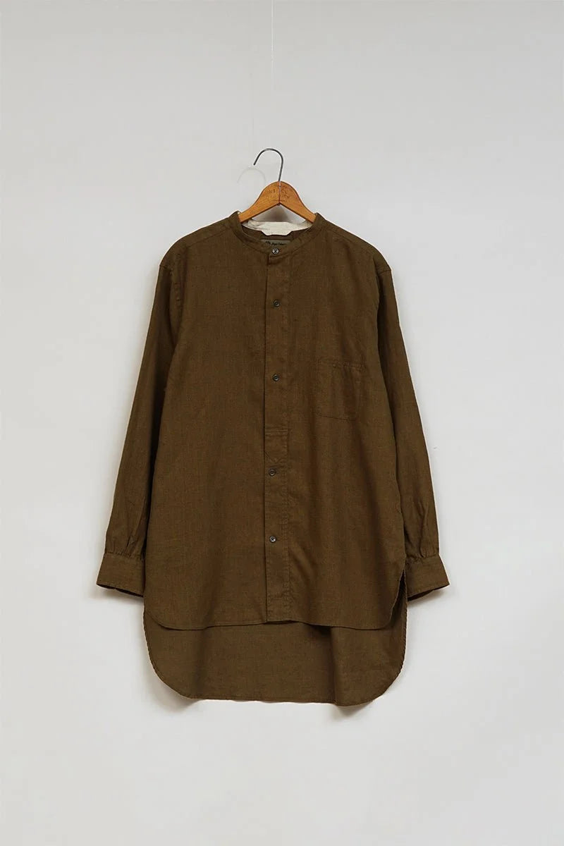 ◯ Nigel Cabourn - UTILITY SHIRT HEMPHORSE CLOTH - KHAKI