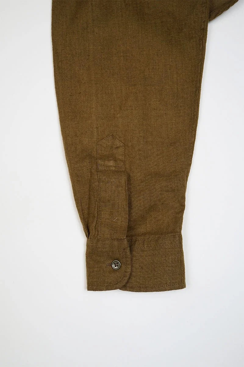 ◯ Nigel Cabourn - UTILITY SHIRT HEMPHORSE CLOTH - KHAKI