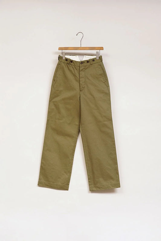 ◯ Nigel Cabourn woman - STRAIGHT CHINO PANT - GREEN -