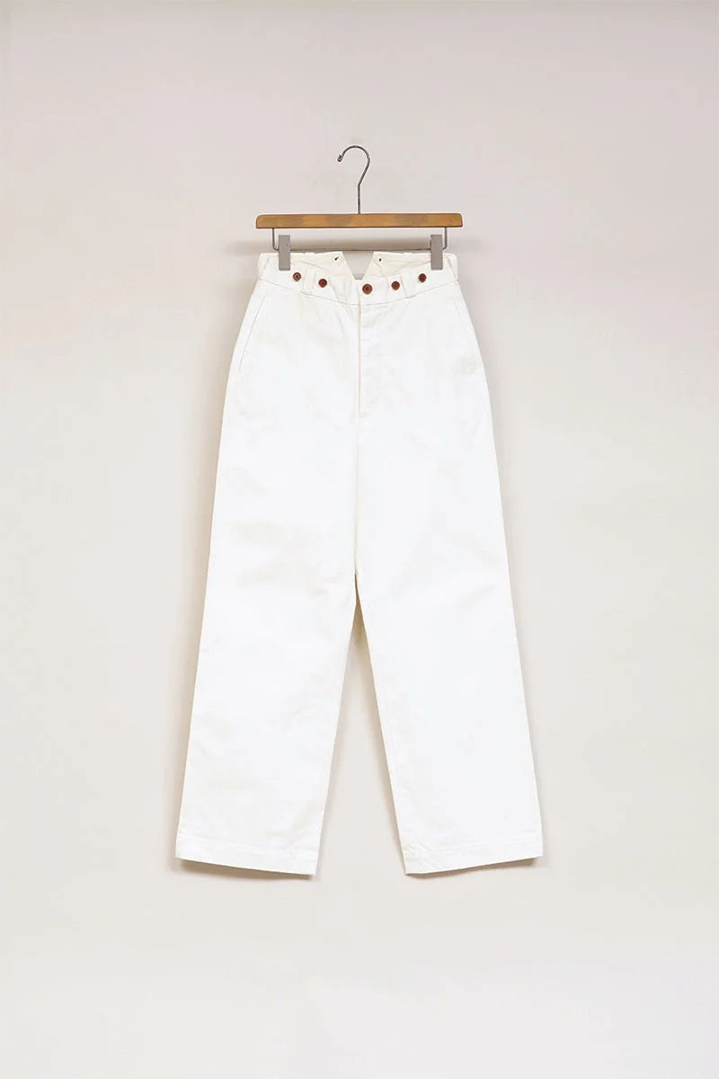 ◯ Nigel Cabourn woman - STRAIGHT CHINO PANT - OFF WHITE