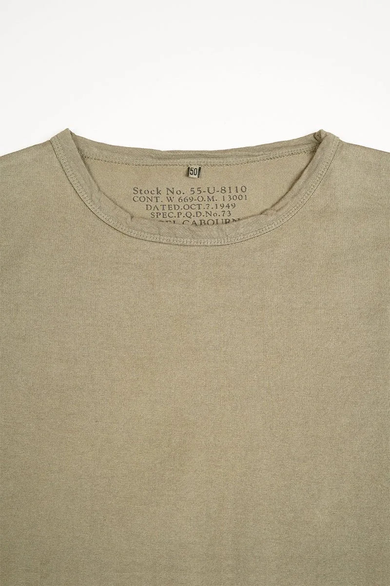 ◯ Nigel Cabourn - 9.5oz 40s USMC L/S - DARK GREEN