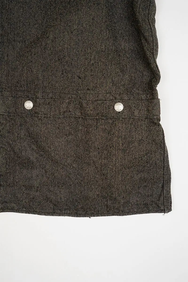 ◯ Nigel Cabourn - FRENCH WORK VEST HEMP - CHARCOAL  GRAY -