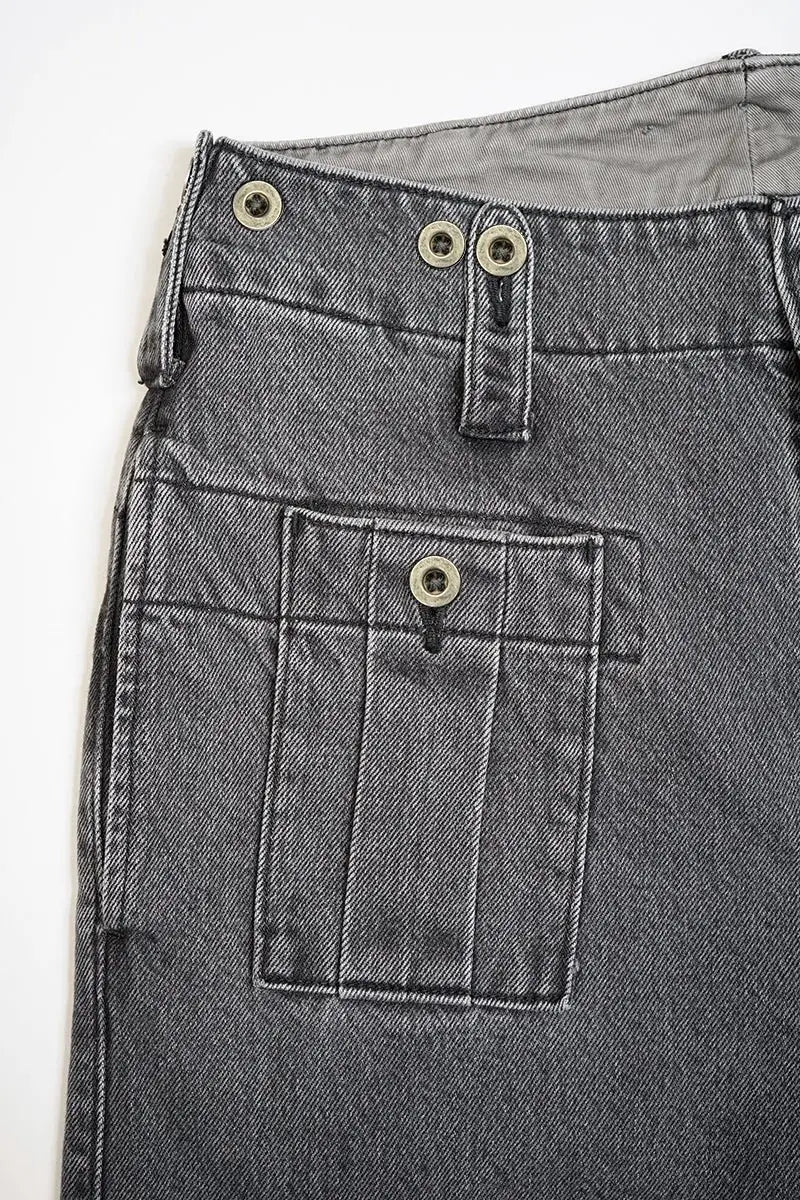 ◯ Nigel Cabourn woman - BATTLE DRESS PANT DENIM - GRAY