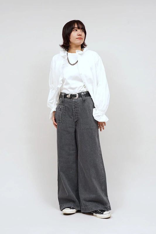 ◯ Nigel Cabourn woman - BATTLE DRESS PANT DENIM - GRAY