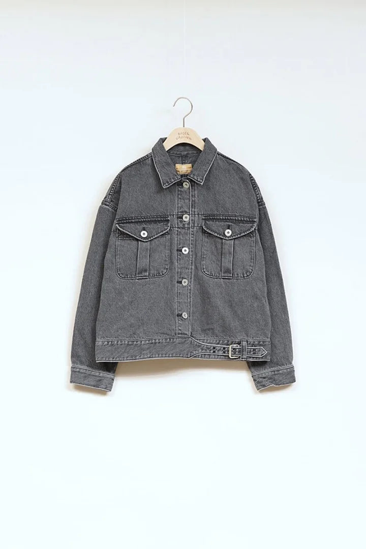 ◯ Nigel Cabourn woman - BATTLE DRESS JACKET DENIM - GRAY