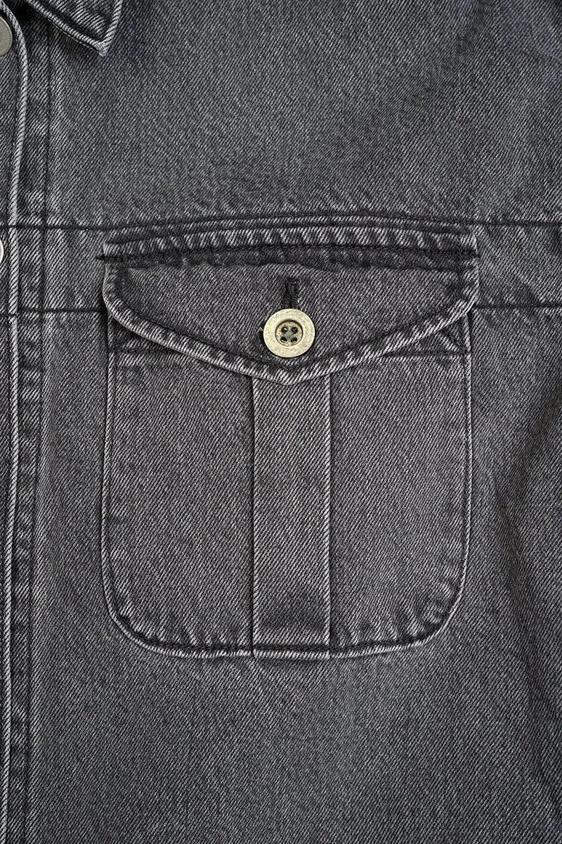 ◯ Nigel Cabourn woman - BATTLE DRESS JACKET DENIM - GRAY