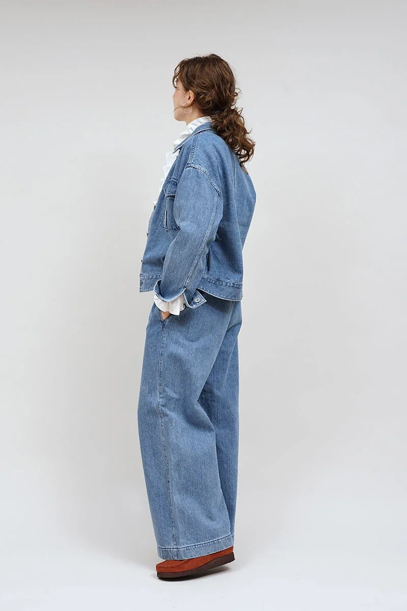 ◯ Nigel Cabourn woman - BATTLE DRESS JACKET DENIM - INDIGO