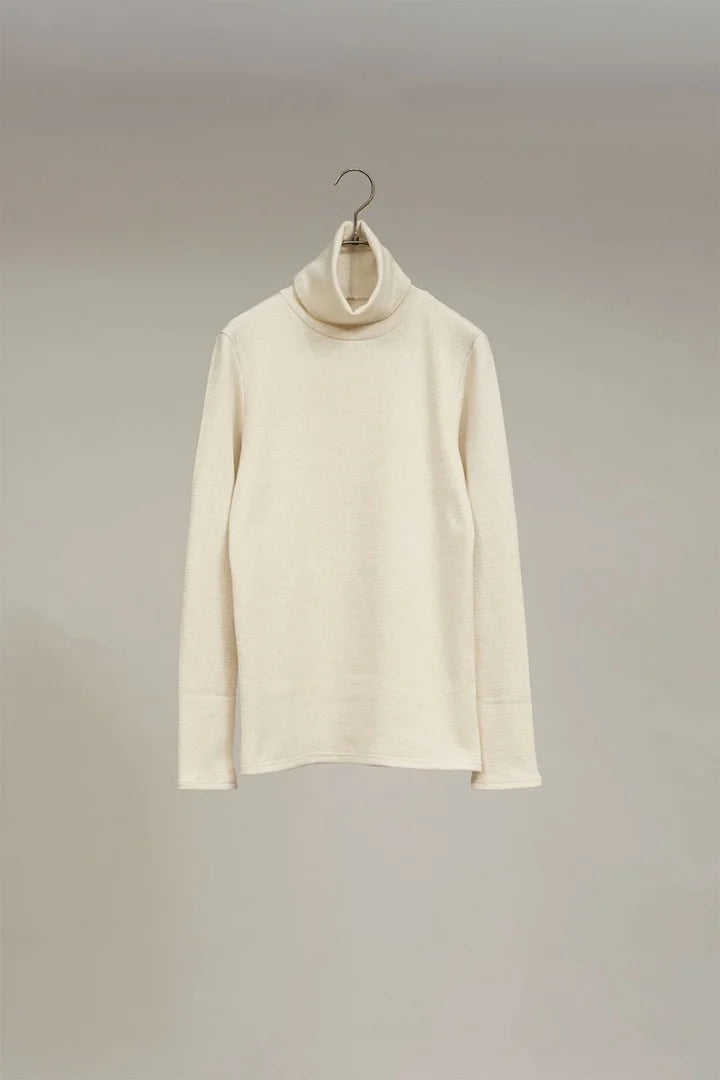 ◯ Nigel Cabourn woman - HIGH NECK LONG SLEEVE C/S - OFF WHITE