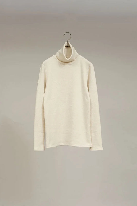 ◯ Nigel Cabourn woman - HIGH NECK LONG SLEEVE C/S - OFF WHITE