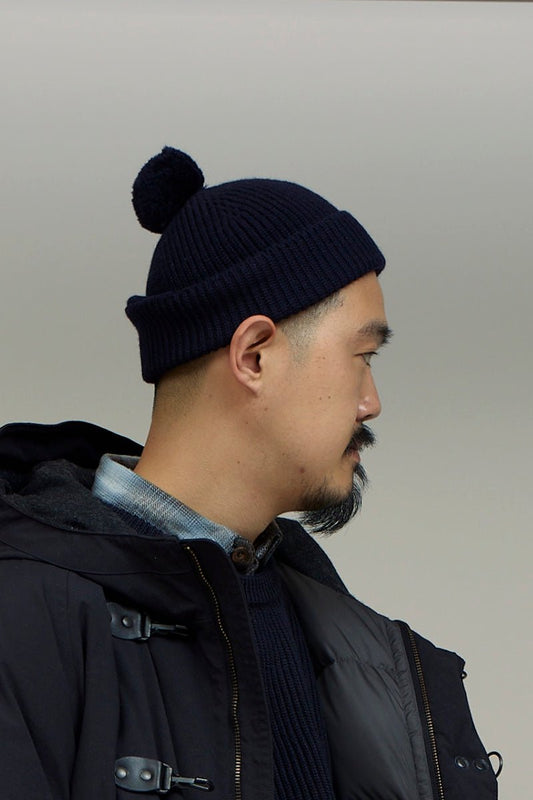 ◯ Nigel Cabourn - MOUNTAINNER KNIT CAP - NAVY