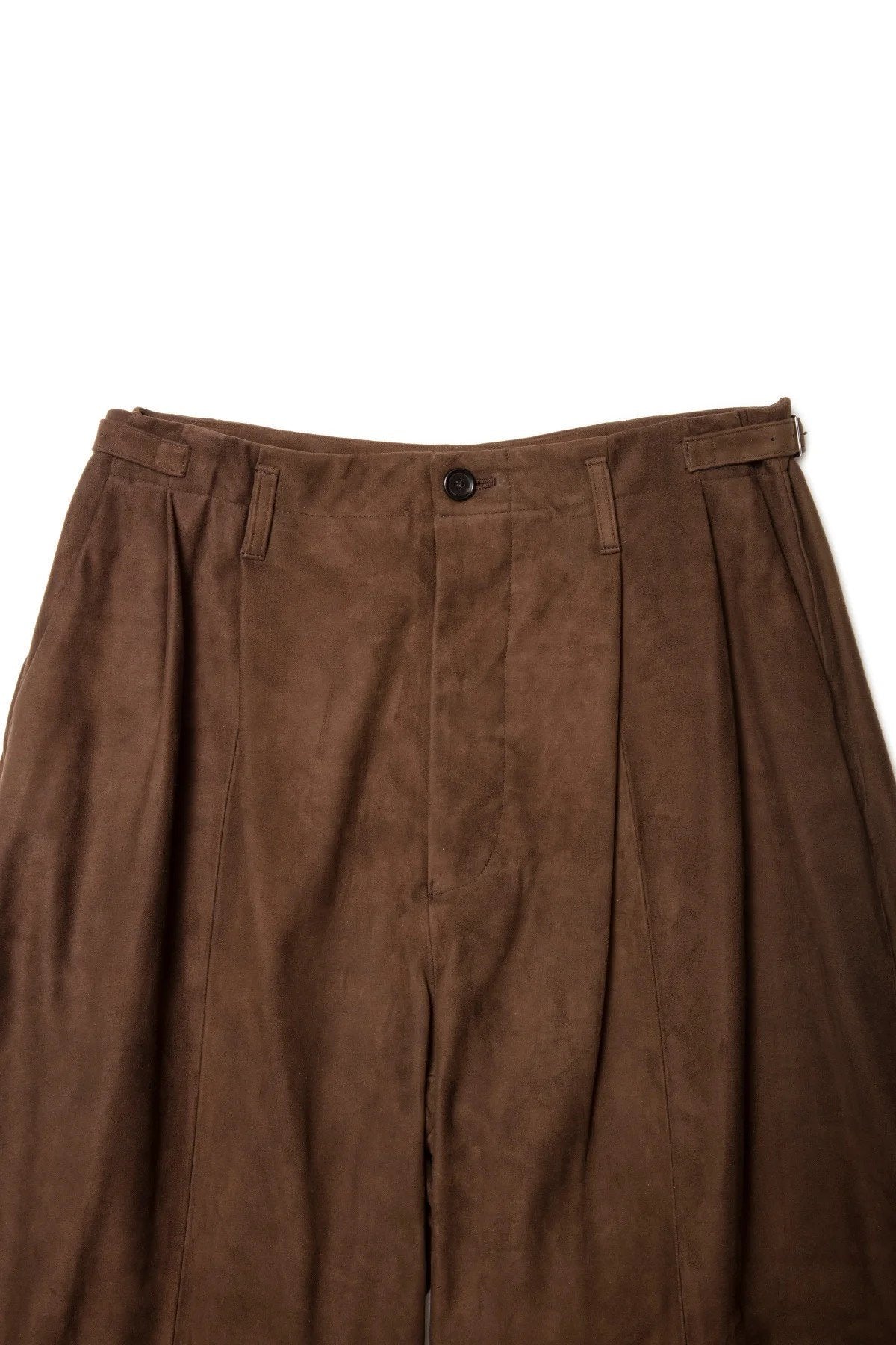 quitan - WIDE TUCKED SHORTS - BROWN