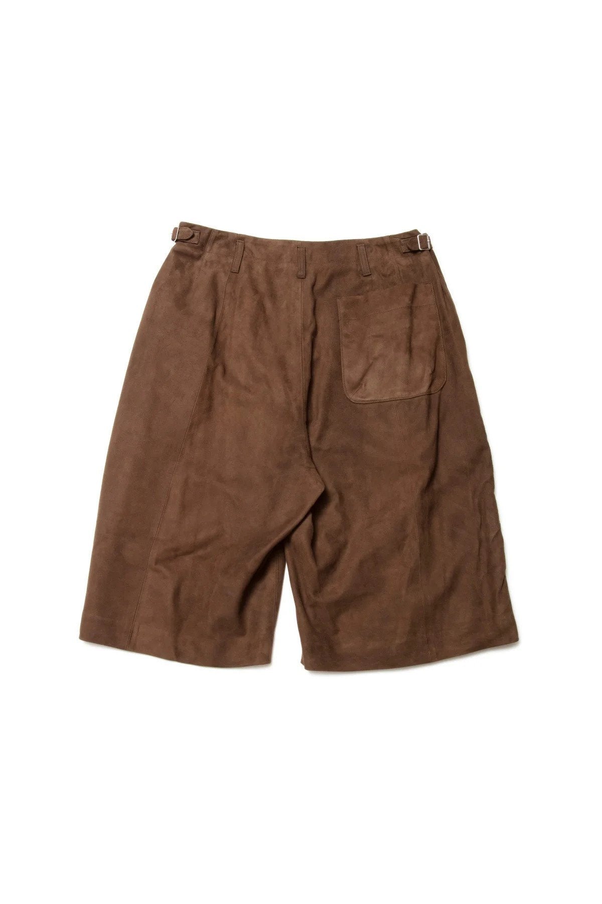 quitan - WIDE TUCKED SHORTS - BROWN