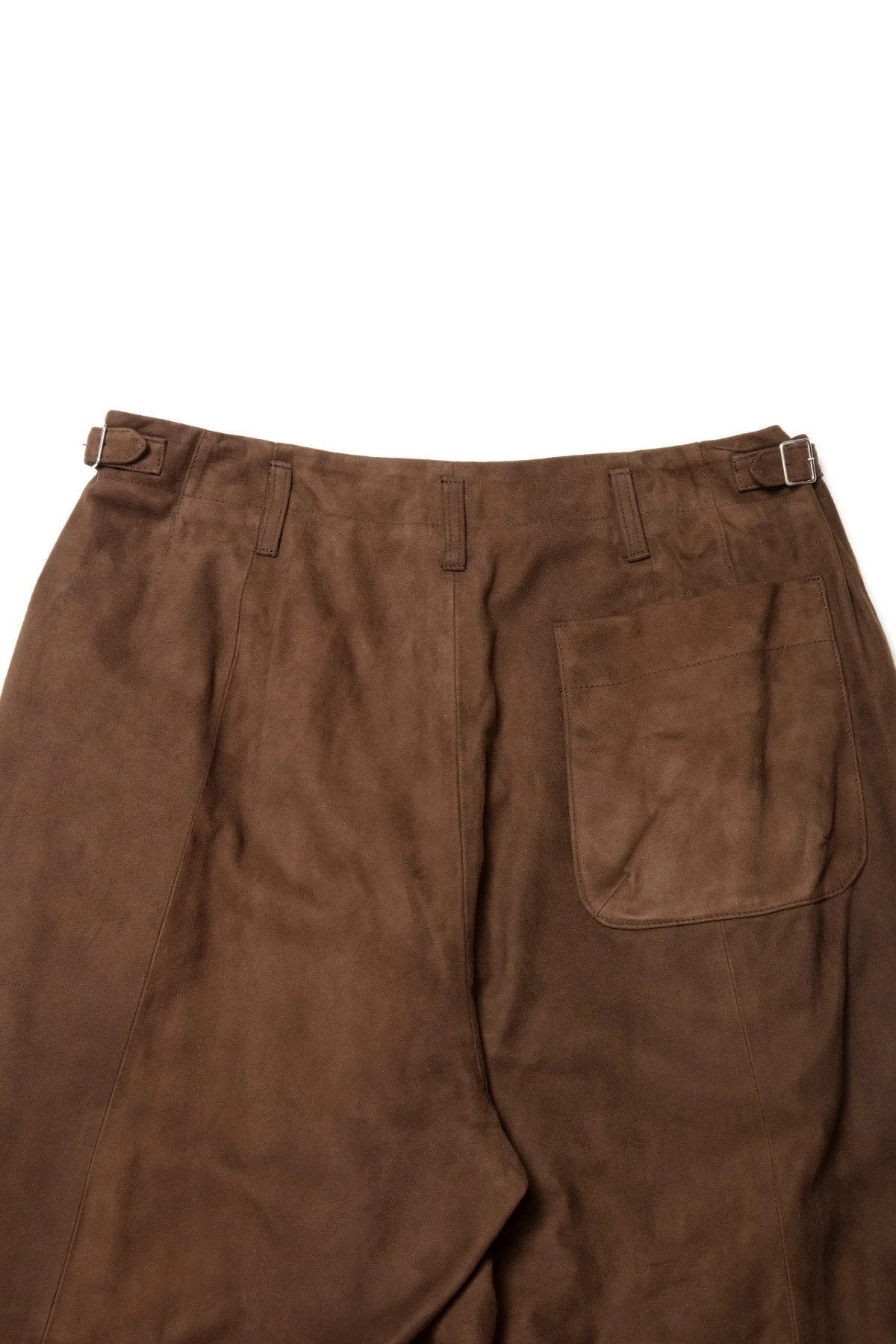 quitan - WIDE TUCKED SHORTS - BROWN