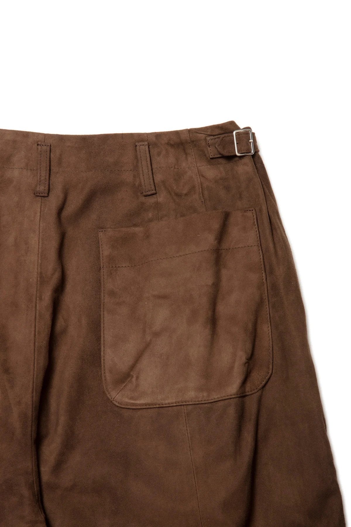 quitan - WIDE TUCKED SHORTS - BROWN