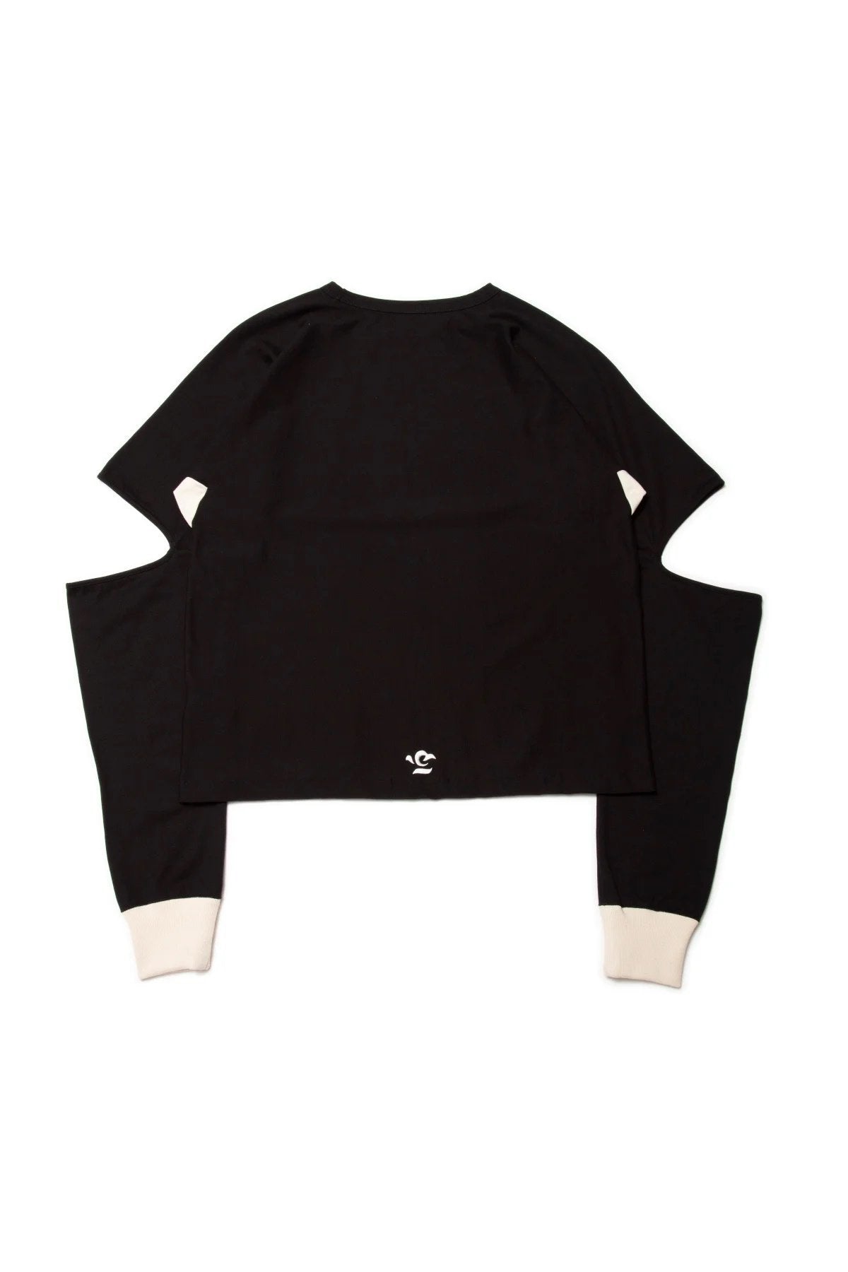 quitan -KIMONO LS TEE - BLACK/ECRU