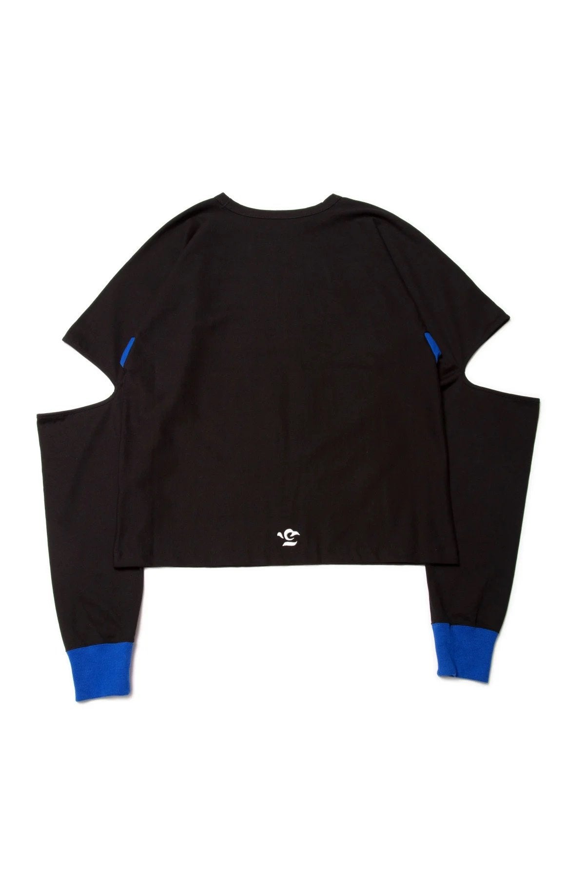 quitan -KIMONO LS TEE - BLACK/BLUE