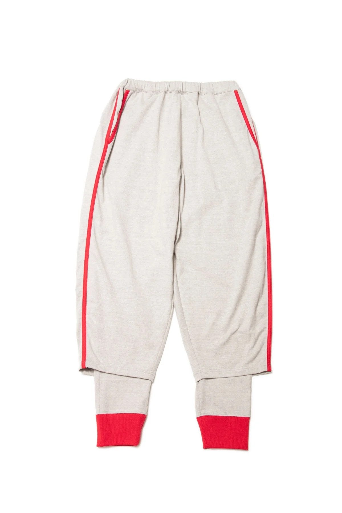 quitan - KASANE EASY PANTS - GRAY/RED