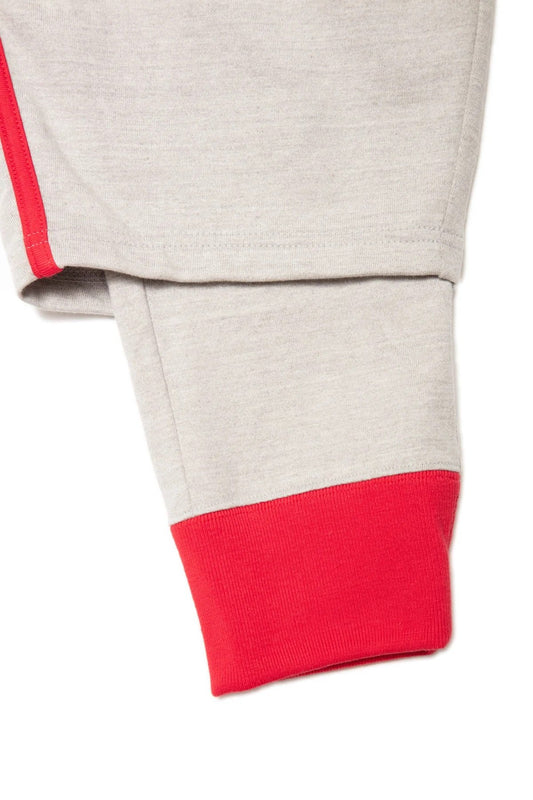 quitan - KASANE EASY PANTS - GRAY/RED