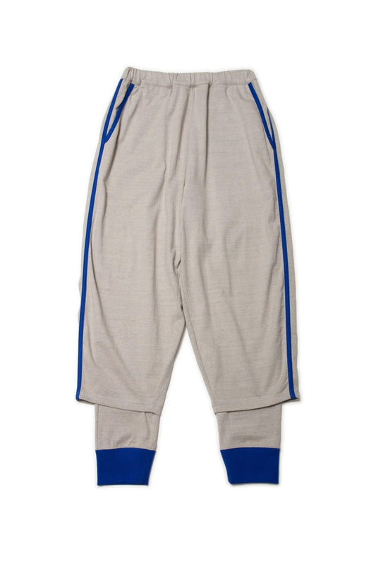 quitan - KASANE EASY PANTS - GRAY/BLUE