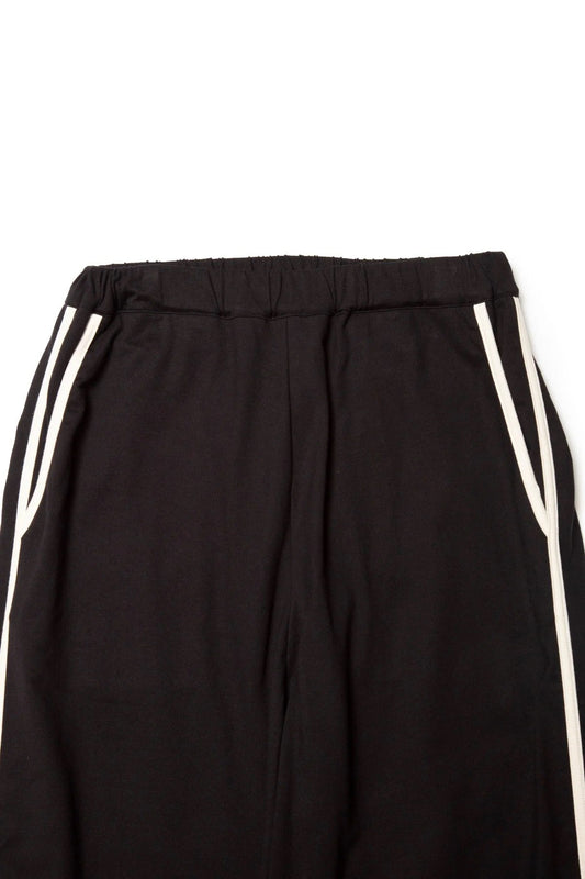 quitan - KASANE EASY PANTS - BLACK/ECRU