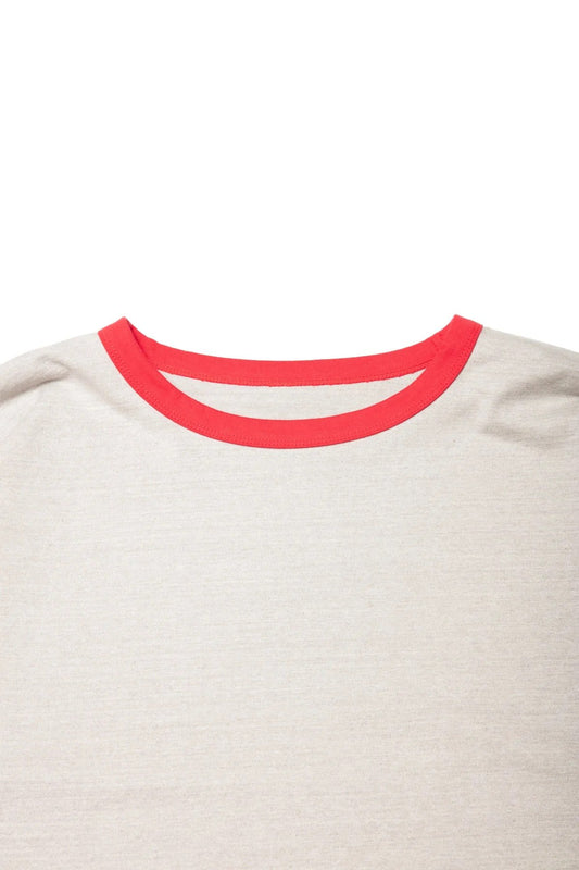 quitan -KIMONO LS TEE - GRAY/RED