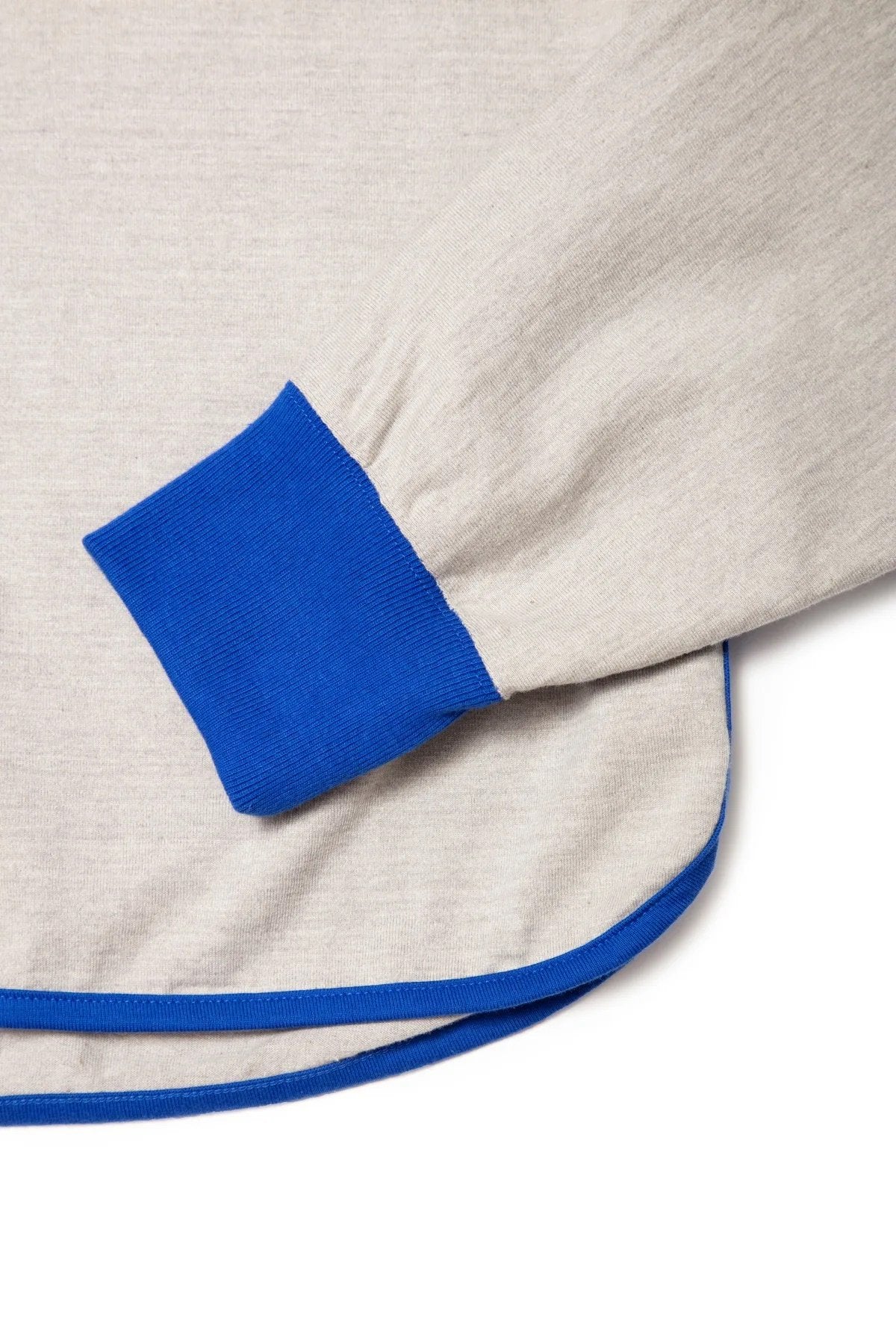 quitan -KIMONO LS TEE - GRAY/BLUE