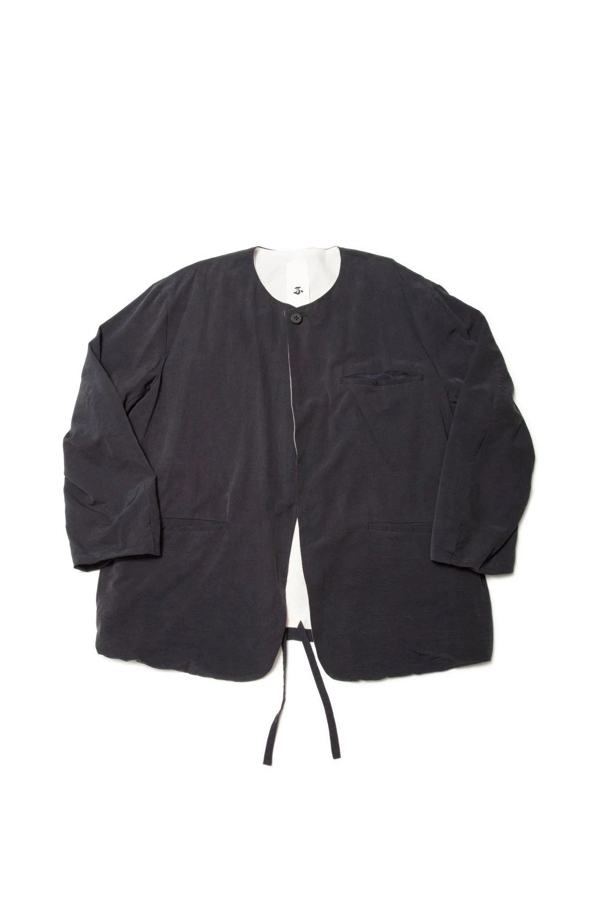 quitan - BUTTONLESS WEIRD CARDIGAN - NAVY