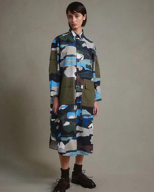 toogood - THE NAVIGATOR DRESS - TORN PAPER CAMO