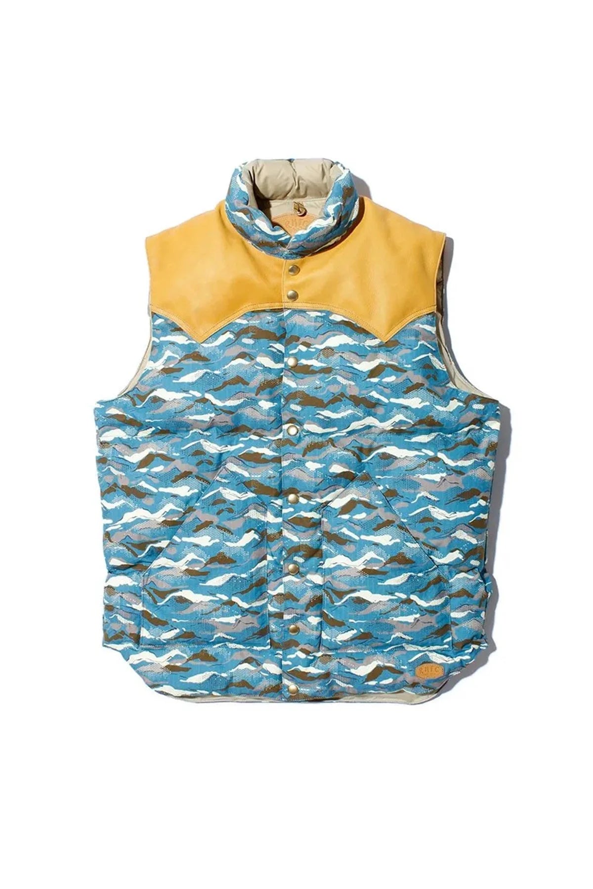 ◯ Nigel Cabourn - RMFC-55 DOWN VEST CAMO - BLUE