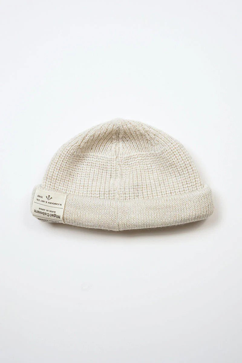 ◯ Nigel Cabourn - BEANIE WOOL - IVORY