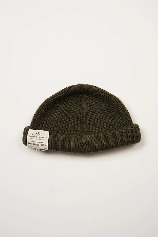 ◯ Nigel Cabourn - BEANIE WOOL - GREEN