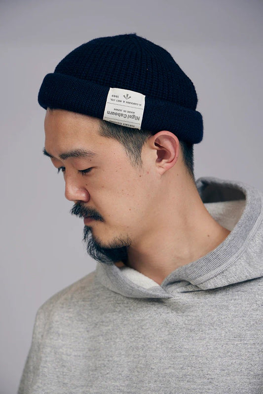 ◯ Nigel Cabourn - BEANIE WOOL - NAVY