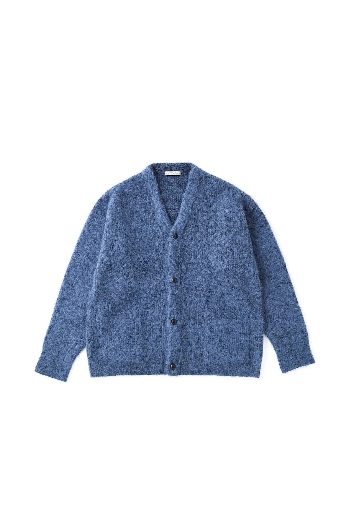 ○OLD JOE - BLENDED ALPAKA CARDIGAN - AZUR BLUE