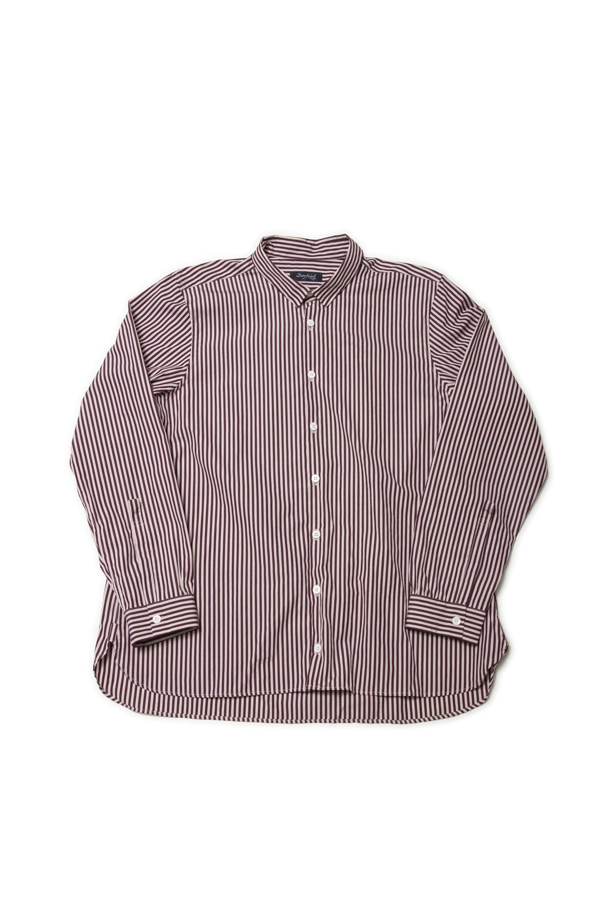 Bergfabel - large short tyrol shirt K92 - WINE STRIPE