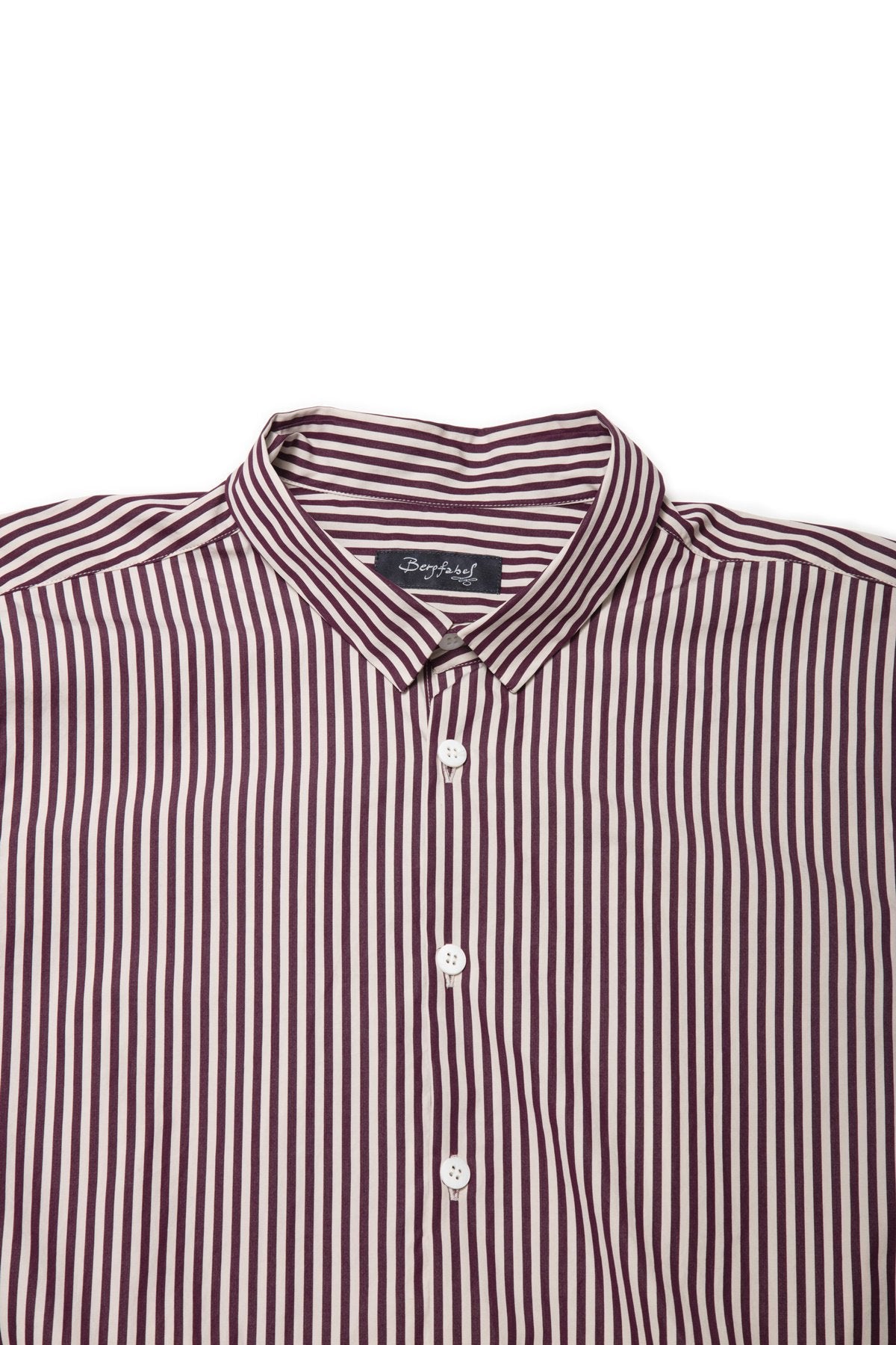 Bergfabel - large short tyrol shirt K92 - WINE STRIPE