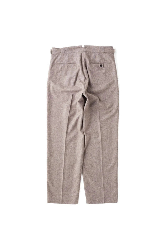 ○OLD JOE - DOUBLE-PLEATED SMARTY TROUSER - TAUPE