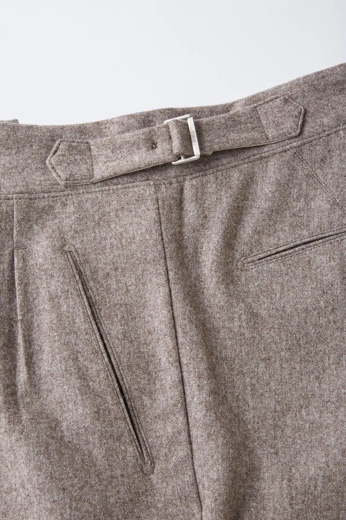 ○OLD JOE - DOUBLE-PLEATED SMARTY TROUSER - TAUPE