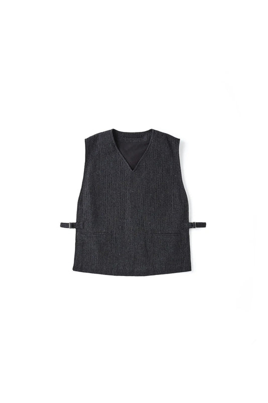 ○OLD JOE - SLIT-SIDE GENTS VEST - PATTERN STRIPE