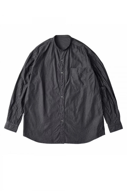 Porter Classic - STAND COLLAR SHIRT - GRAY