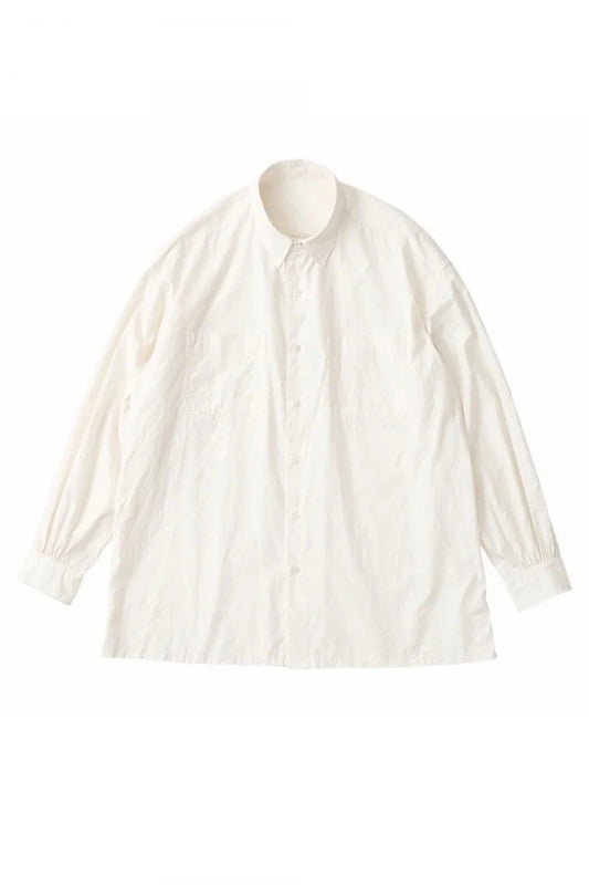 PORTER CLASSIC - KATSU SHIRT (ALUMO FABRIC 160/3) - WHITE