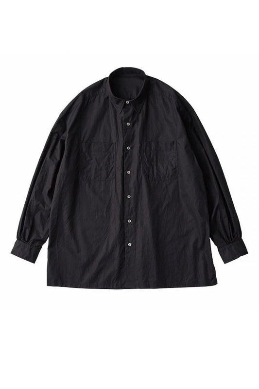 Porter Classic - KATSU SHIRT(ALUMO FABRIC 160/3) - BLACK