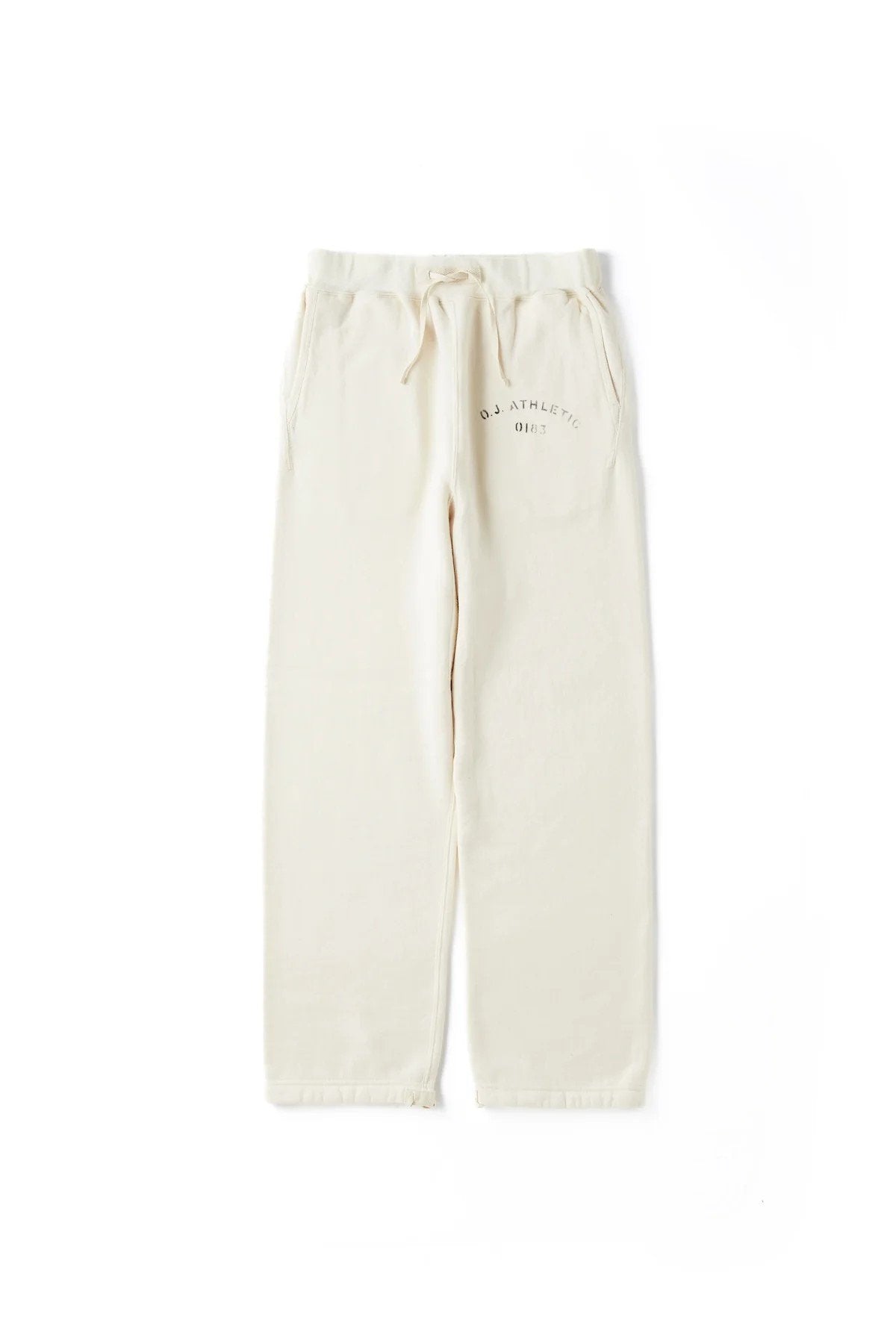 ○OLD JOE - GATHERED WAIST ATHLETIC TROUSER - RAW WHITE