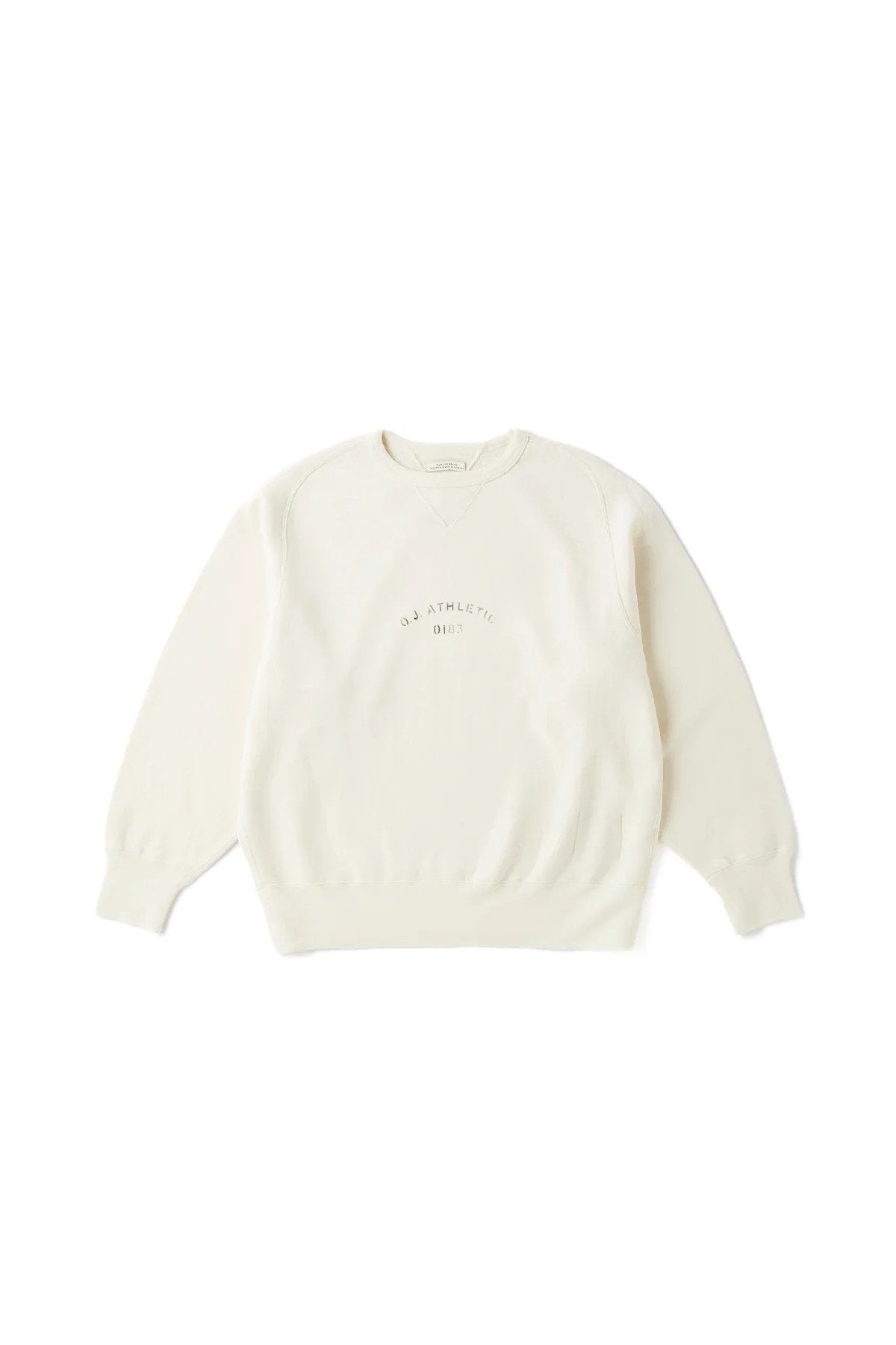 ○OLD JOE - CREW-NECK ATHLETIC TOPS - RAW WHITE