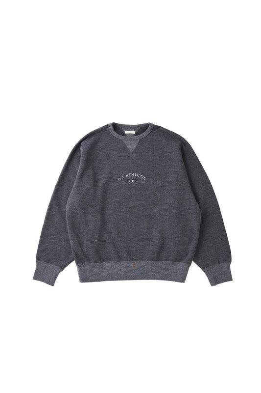 ○OLD JOE - CREW-NECK ATHLETIC TOPS - MAGNETIC GREY