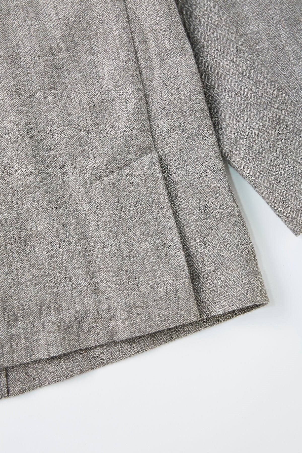 ○OLD JOE - PLEATED-POCKET NASSOW JACKET - FANCY HERRINGBONE