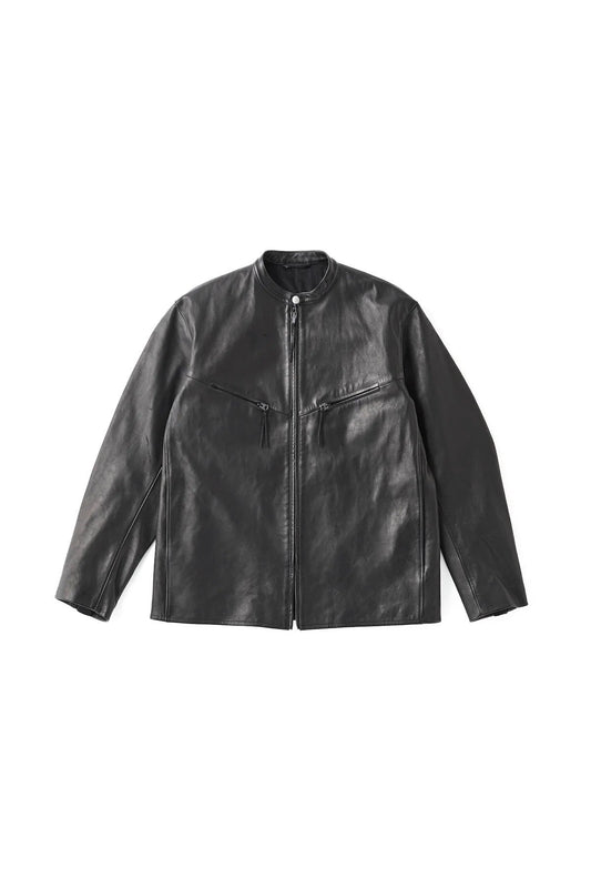 ○OLD JOE - PATINA HORSE-HIDE BROOKS JACKET - PATINA BLACK