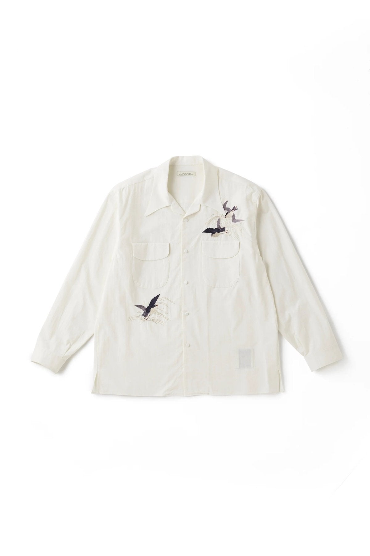 ○OLD JOE - SWALLOW COLLAR NASSOU SHIRTS(EMBROIDERY) - BONE - 15 1/2(M)