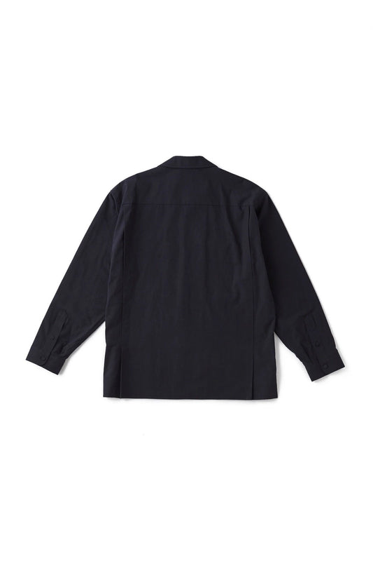 ○OLD JOE - SWALLOW COLLAR NASSOU SHIRTS(EMBROIDERY) - BLACK - 15 1/2(M)